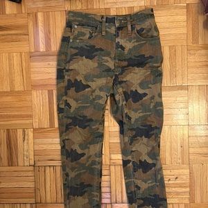Madewell Camouflage Jean
